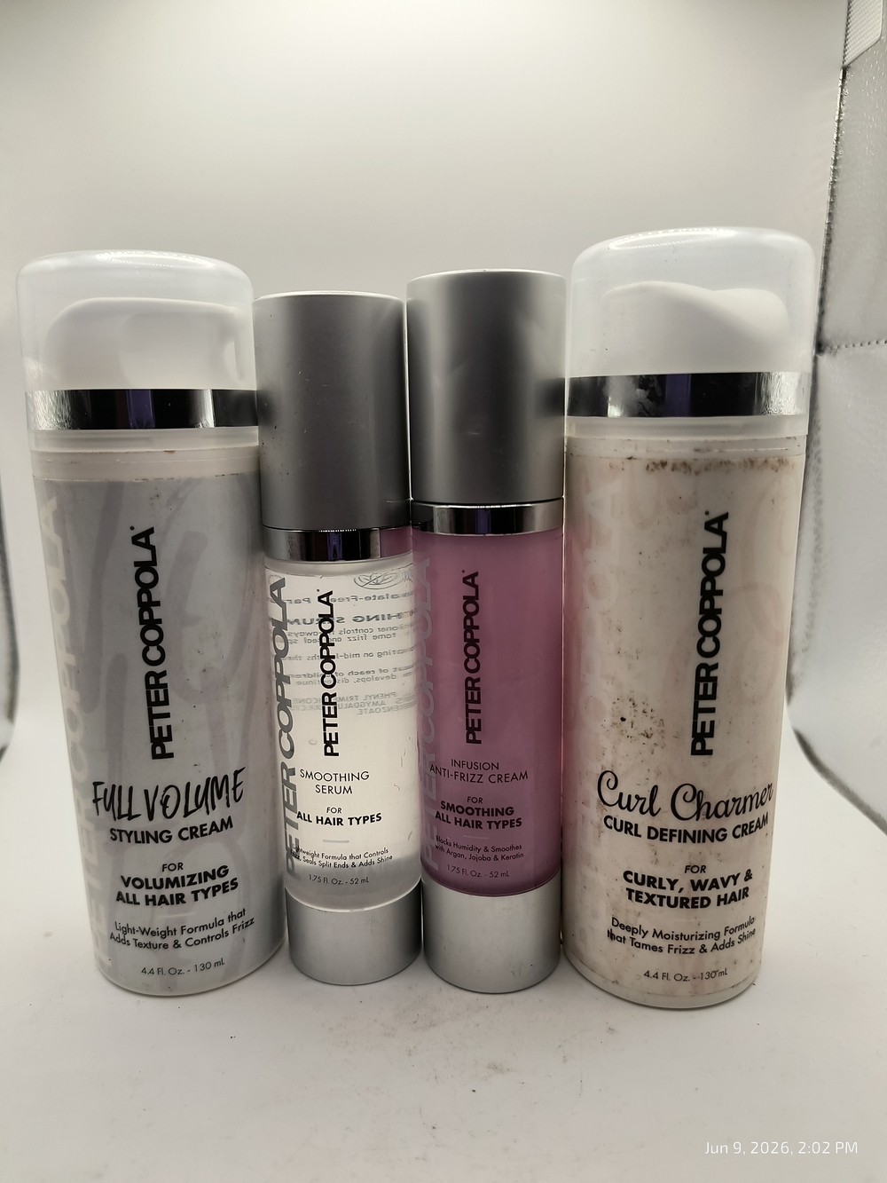 Peter Coppola Hair Styling Lot Volume Curls Frizz Hair Serum Lot Of 4